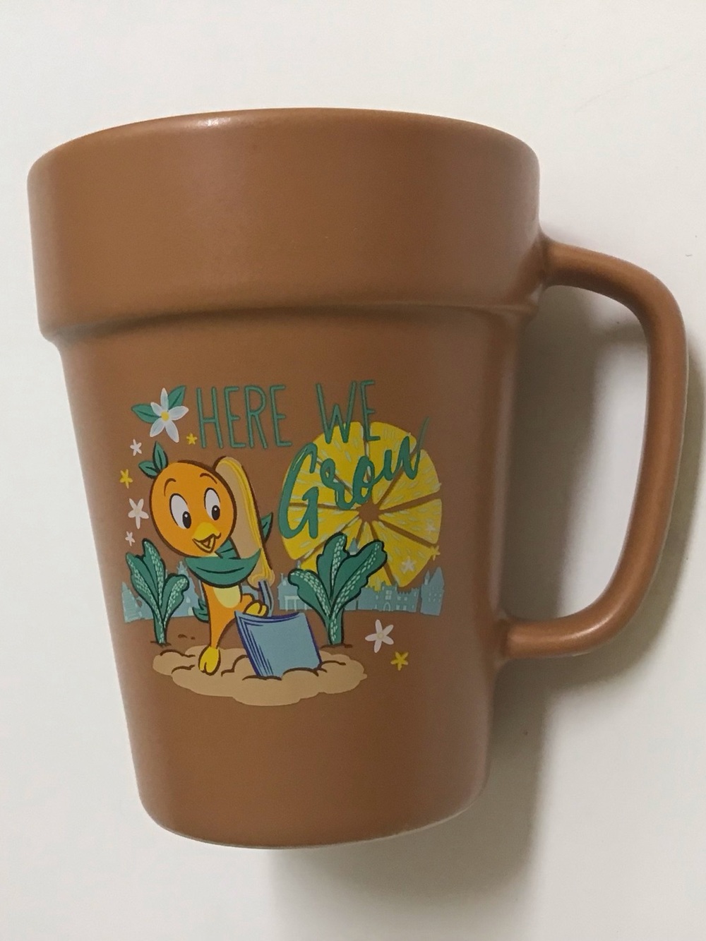 Disney Epcot Flower & Garden Pot Coffee Mug Tea Cup 2022 Orange Bird Passholder